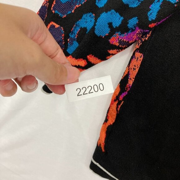 Rachel Rachel Roy size 3X Colorful Retro Artsy Stretch Knit Sweater Festival - Picture 9 of 9